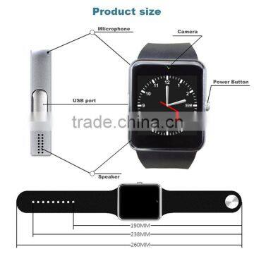 2016 Wholesale Top Selling GT08 Smart Watch With SIM Card ,MTK 6260A IOS Bluetooth Smart Watch GT08 VS DZ09 Android Smart Watch