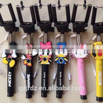 Most Popular Cartoon Selfie Monopod Eco-friendly Selfie Stick For Kids