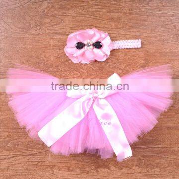 SEWN Baby Toddler Tutu, Cake Smash Tutu, Super FULL Princess Tutu- Pink Tutu Set photo-5