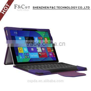 F&C pu leather detached tablet case for microsoft surface pro 4 with stylus holder