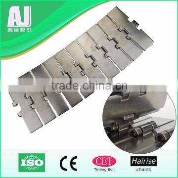 Straight running steel table top conveyor chain