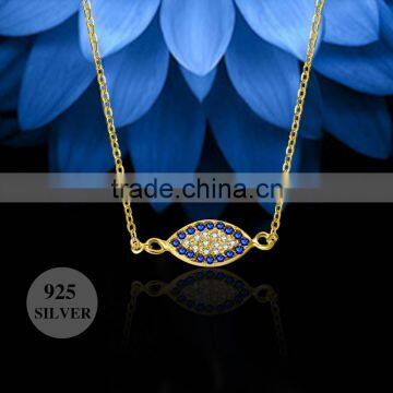 Latest Arrival Good Quality sterling silver gold necklace designs in 3 grams from China manufacturer