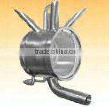 304 stainless steel milking cluster