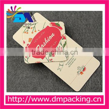 a great diversity of cardboard hangtags with color printing