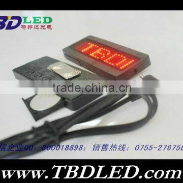 B721 red led name badge,led name tags,led name card,led car display
