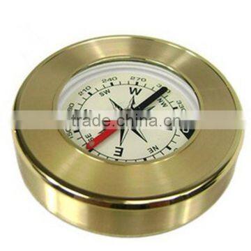 outdoor camping electroplated lensatic compass with night light