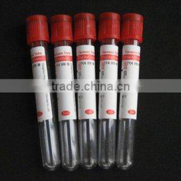 Medical disposible vacuum blood collection clot activator tube