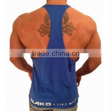 100 Cotton Gym Wear Bodybuilding Singlet Men Custom Printed Tank Top photo-6