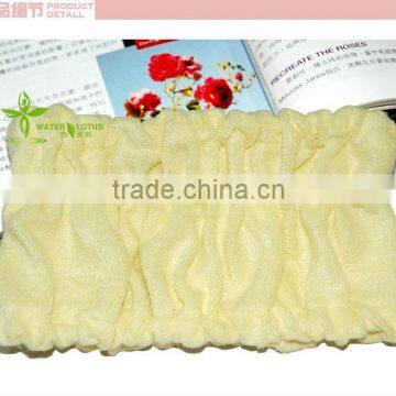 soft polyester fibre hair braid/headband with elastic/ headband for shower