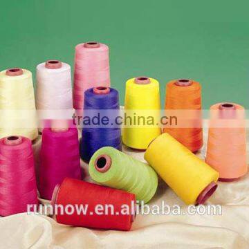 100% spun polyester sewing thread in wuhan weaving yarn /used clothing and Jeans