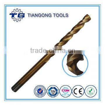 High quality high speed hss gold twist drill bit