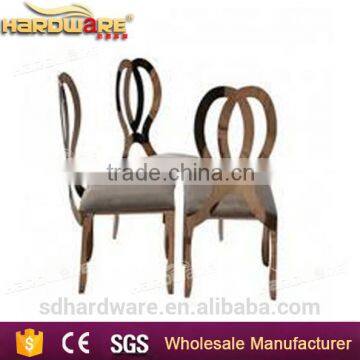 wholesale discount custom design golden dining chair imported from china