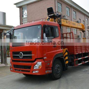 Factory Sale 12ton Straight Arm Telescopic Cranes Tractor Mounted Timber Trailer With Crane photo-3