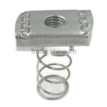 Spring nut, T nut, galvanized spring nut, M6 - M12