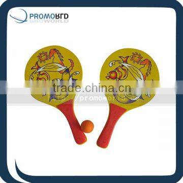 logo printed beach tennis racketbeach racket with logopaddle racket 2014