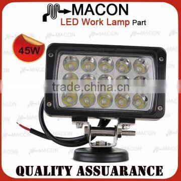 EMS Function solar powered 45W led work light off road lights Truck SUV Boat ATV 4X4 4WD driving light