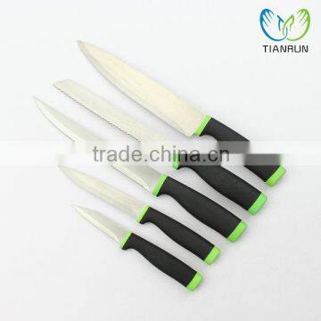 LFGB/FDA certification hot sale high quality 5pcs stainless steel knife set