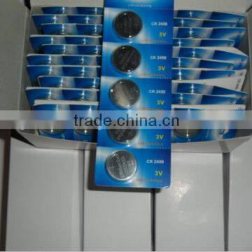 cr2450 battery / cr2450 button cell battery blister card