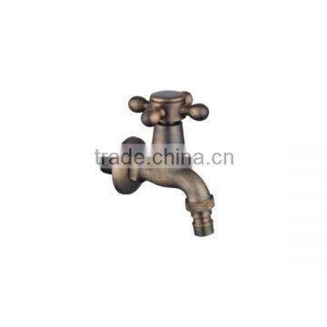 Retro In Wall Bronze Bibcock Washing Maching Cold Taps Brass Vintage Bathroom Fittings Sanitary Ware