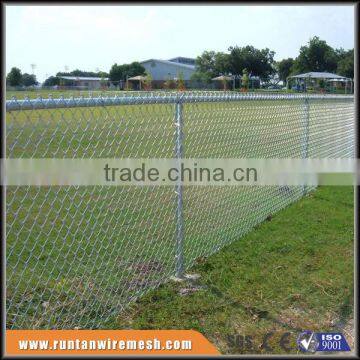 ISO9001 anping high quality hot dipped galvanized and pvc coated used chain link fence (Trade Assurance)