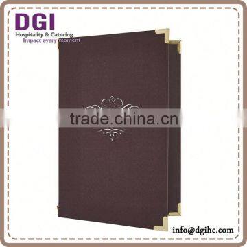 flip cover/ leather pocket folder/ menu book / soft drink refrigerator