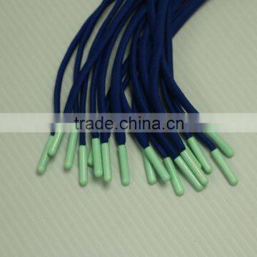  China make fashion custom silicone tips shoelace tip .Spiral elastic shoelace/plastic shoelace tips