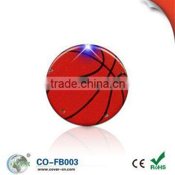Basketball shaped LED flashing Badge with Pin&Magnet back