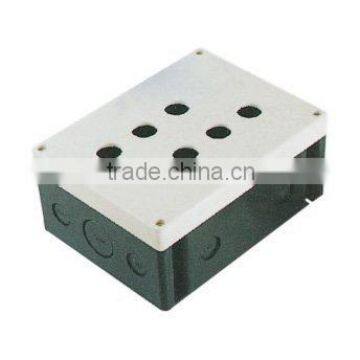 CNGAD 7-hole white plastic electric switch station(plastic control box,switch box)(BX22-7W)