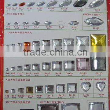 apex0989 Colorful Rhinestone Cheer Hot Fix Motif Stones for Clothes Decoration