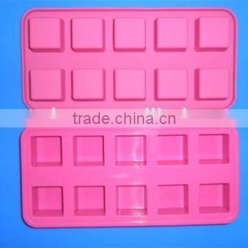 small square shaped silicone chocolate models