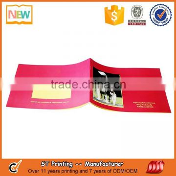 Lamination advertising video book