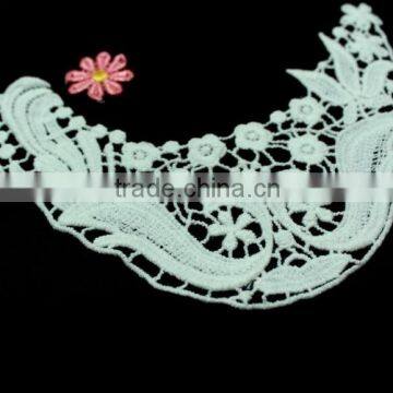 100% Cotton Crochet Lace Fabric Embroidery Guipure Lace Collar for Lace Garment Accessories