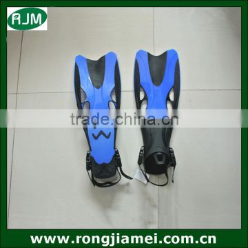 2014 good quality swimming water flippers for diving TPE+PP