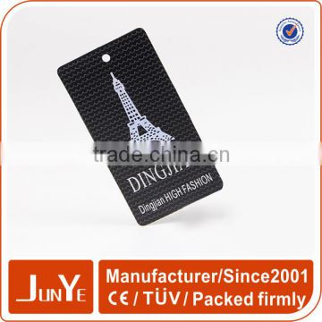 fashion China apparel factory hang tag with logo printing