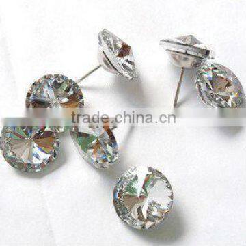 Crystal glass buttons for sofa furniture