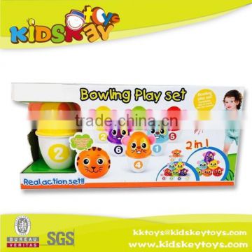 6 pcs plastic sport toy Mouse bowling toy set children game