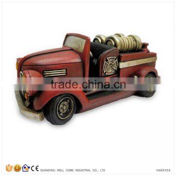 Money Saving Box for Kids Miniature Fire Truck Model