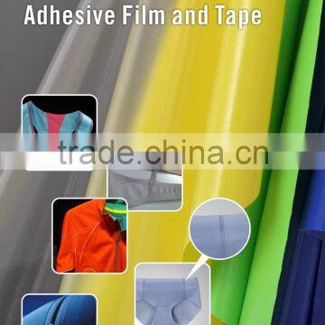 colorful adhesive film for seamless lingerie and ski jacket fabric bonding