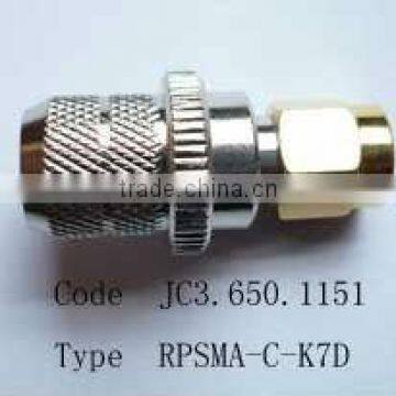 SMA male body with female pin, SMA reverse polarity, crimp connector for 7D-FB