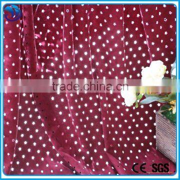 synthetic suede fabric Polyester Spandex blend twinkling stars fabric