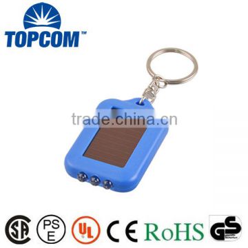 Factory Price 3 LED Energy Saving Rechargeable Solar Powered LED Keychain                        
                                                Quality Choice