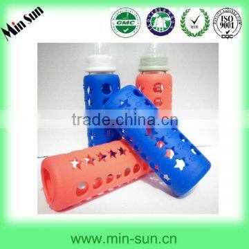 FDA children's heat insulated silicone feeding-bottle cover