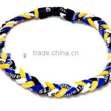 Triple Braided Titanium Sports Necklace,quad Titanium Sports Necklace,titanium Necklace Making