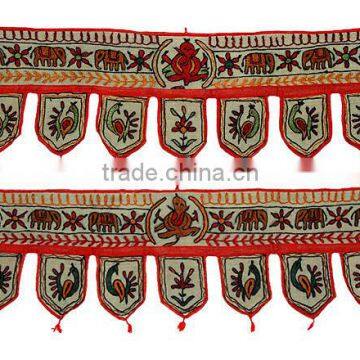 COLOURFUL INDIAN HANDMADE RAJASTHANI ART WALL HANGING DOOR HANGING TORAN