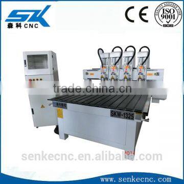 multi spindle wood carving cnc machine engraving Rotatory Wood/PVC/Acrylic/MDF/sofa table furniture legs SKW-1325