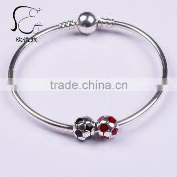 2015 Fashional silver charm bangle