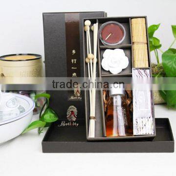 Home Decoration Glass Bottle With Essential Oil Reed Diffuser With Incense Stick photo-1