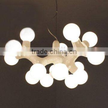 Modern creative white Next Design DNA lamp w/15 head ABS drop light