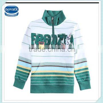 2-6Y (A5462D) New design nova frozen baby wear stock one winter kids boys pullover jackets with zip