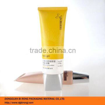 flat shaped cosmetic tubes with large blocks of colors surface tubes for facial gel